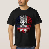 Canadese Canadese Franse vlag - Bergrotten T-shirt (Voorkant)