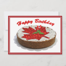 Canadese Cherry Maple Leaf Cake