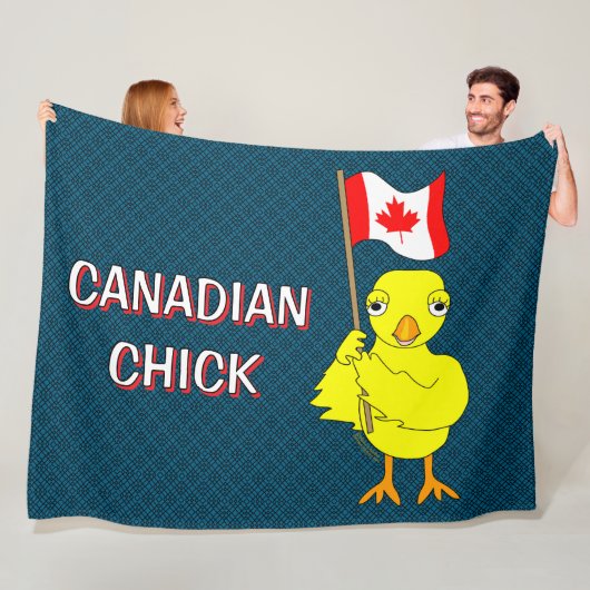 Canadese chick fleece deken (In situ)