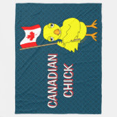 Canadese chick fleece deken (Voorkant)