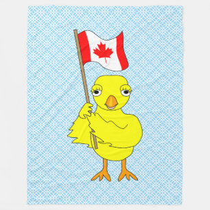 Canadese chick fleece deken