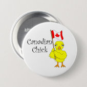 Canadese chick ronde button 7,6 cm (Voorkant /achterkant)