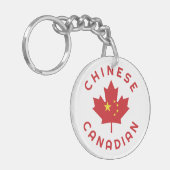 Canadese Chinese roots Sleutelhanger (Voorkant Links)