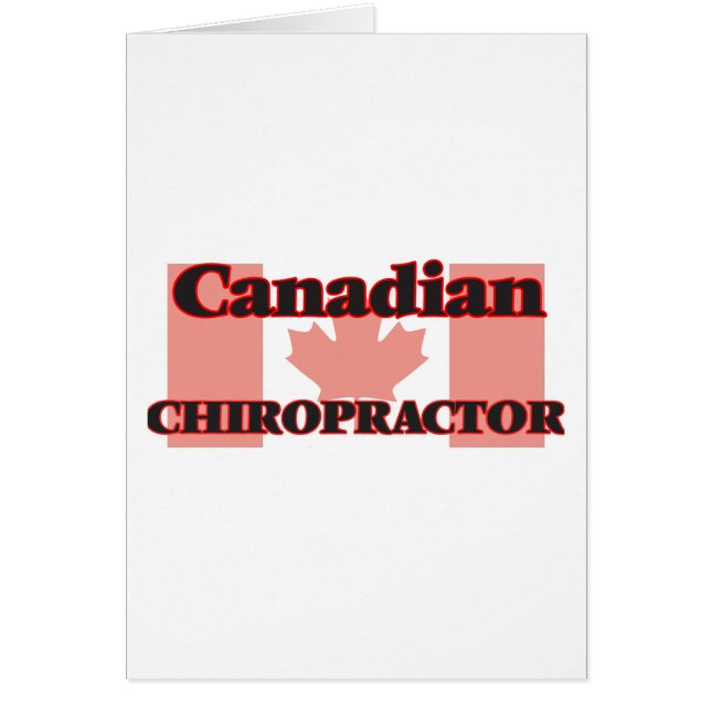Canadese chiropractor (Voorkant)