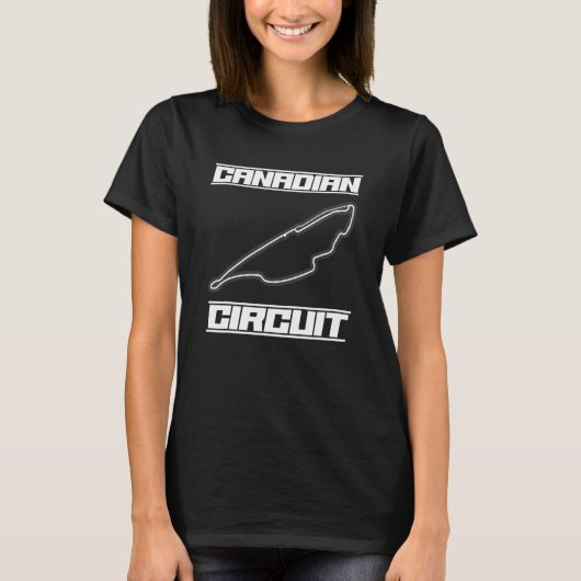 Canadese Circuit Formula Ones Fan Racing Car Race T-shirt (Voorkant)