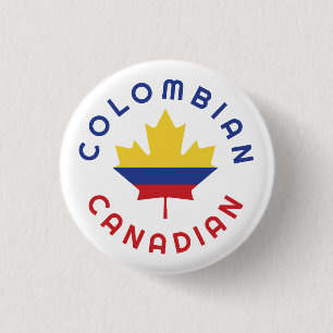 Canadese Colombiaanse roots Ronde Button 3,2 Cm