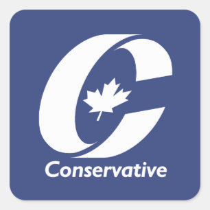 Canadese Conservatieve Partij Vierkante Sticker