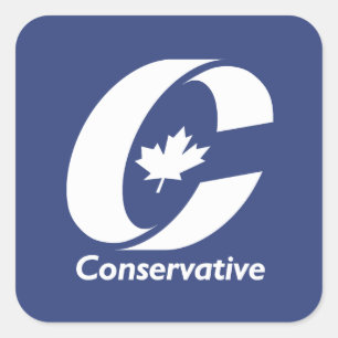 Canadese Conservatieve Partij Vierkante Sticker