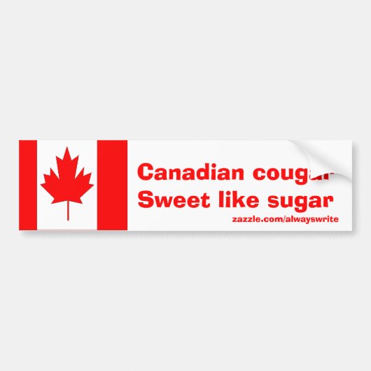Canadese Cougar Bumpersticker (Voorkant)