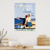  Canadese cruise Line Great Lakes Travel Poster (Keuken)