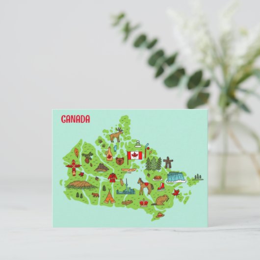 CANADESE CULTUUR BRIEFKAART (Staand voorkant)