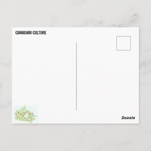 CANADESE CULTUUR BRIEFKAART (Achterkant)