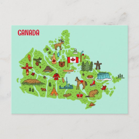 CANADESE CULTUUR BRIEFKAART (Voorkant)