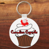 Canadese Cupcake-Sleutelhanger Sleutelhanger (Voorkant)