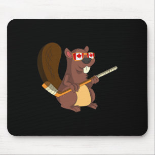 Canadese Cute Dieren Cadeau Bever Esdoornblad Hock Muismat