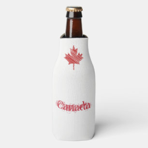 Canadese Dag, rode en witte vlag Flesjeskoeler