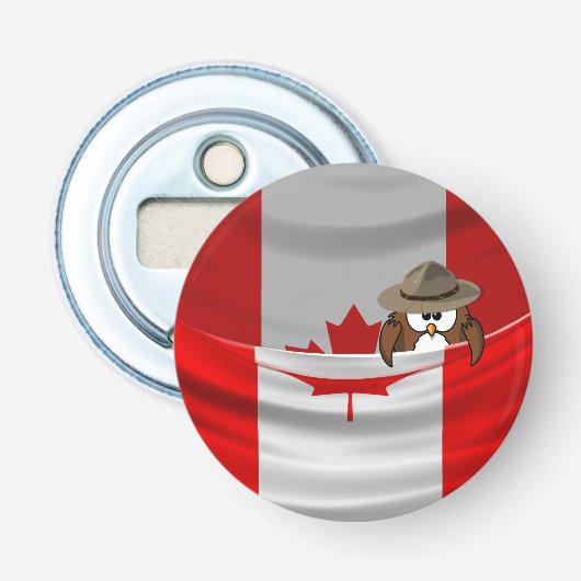 Canadese daguil button flesopener (Voorkant)