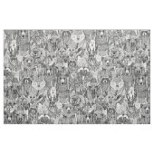 canadese dieren zwart wit stof (Fat Quarter)