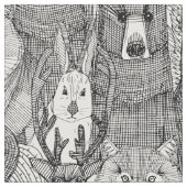 canadese dieren zwart wit stof (Close Up)