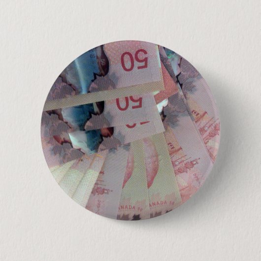 Canadese dollars ronde button 5,7 cm (Voorkant)