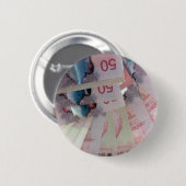 Canadese dollars ronde button 5,7 cm (Voorkant /achterkant)