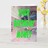 Canadese dollars Verjaardagsgeld Kaart (Gele Bloem)