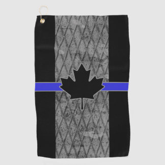 Canadese dun blauwe lijnvlag golfhanddoek