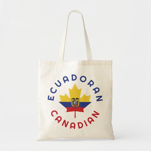 Canadese Ecuadoraanse Roots Tote Bag (Voorkant)