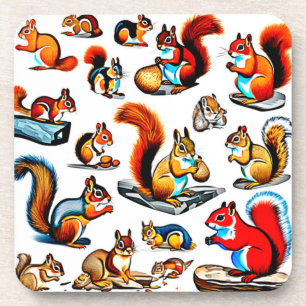 Canadese Eekhoorns en Chipmunks Design Bier Onderzetter