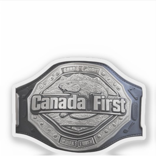 CANADESE EERSTE KAMPIOENGORDEL STICKER (Voorkant)