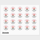 Canadese Egyptische Roots Ronde Sticker (Vel)