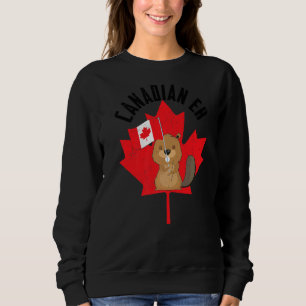 Canadese Eh Beaver Maple Leaf Vlag Happy Canada Da Trui