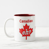 Canadese Eh? Tweekleurige Koffiemok (Links)