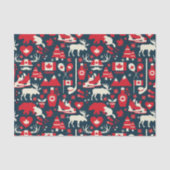 Canadese eland kerst tissuepapier (Voorkant)