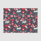 Canadese Eland Kerstmis Tissuepapier (Voorkant)