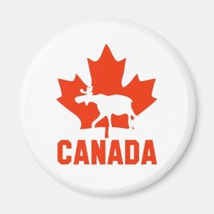 Canadese Eland Rode Esblad Canadese Trots Magneet