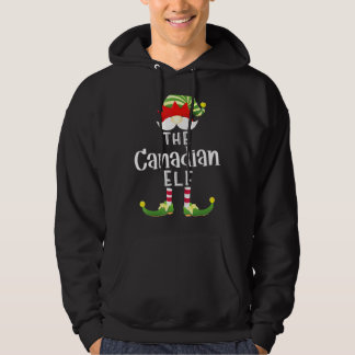 Canadese Elfengroep Kerstmis Pyjama Feest Hoodie