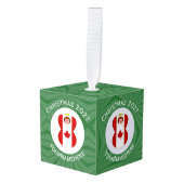 Canadese engel kerstvlag gepersonaliseerd decoratie (Voorkant hoekig)