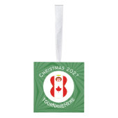 Canadese engel kerstvlag gepersonaliseerd decoratie (Rechts)