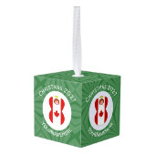 Canadese engel kerstvlag gepersonaliseerd decoratie (Achter hoekig)