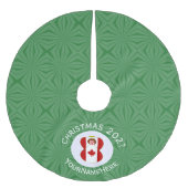 Canadese engel kerstvlag gepersonaliseerd kerstboom rok (Voorkant)