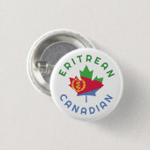 Canadese Eritrese Roots Ronde Button 3,2 Cm (Voorkant /achterkant)