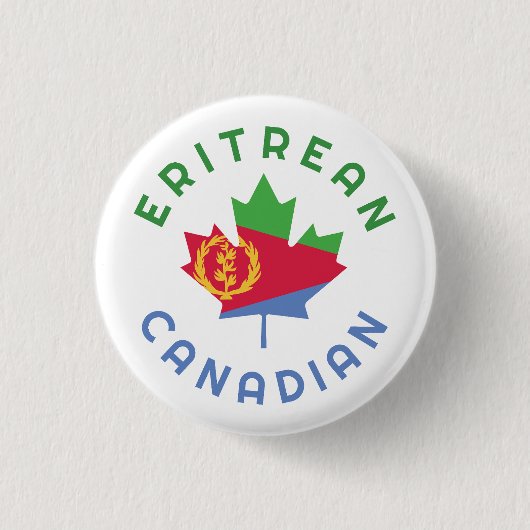 Canadese Eritrese Roots Ronde Button 3,2 Cm (Voorkant)