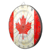 Canadese esdoorn blad vlag antiqued stijl dart boa dartbord (Voorkant Rechts)