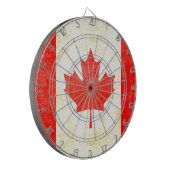 Canadese esdoorn blad vlag antiqued stijl dart boa dartbord (Voorkant Links)