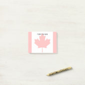 Canadese esdoorn blad vlag watermerk Gepersonalise Post-it® Notes (Op bureau)