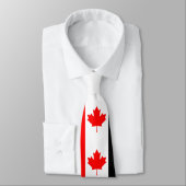 Canadese esdoorn op rood wit zwart stropdas (Gebonden)