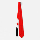 Canadese Esdoorn op Rood Wit Zwart Stropdas (Achterkant)