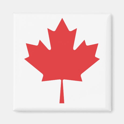 Canadese esdoorn rode blad magneet – Canada souven (Voorkant)