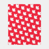 Canadese esdoornblad. CANADA. Patriottisch. Fleece Deken (Voorkant)